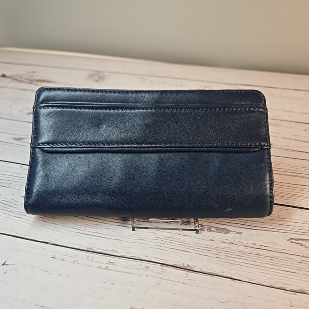Michael Kors Navy Blue‎ Leather Wallet
